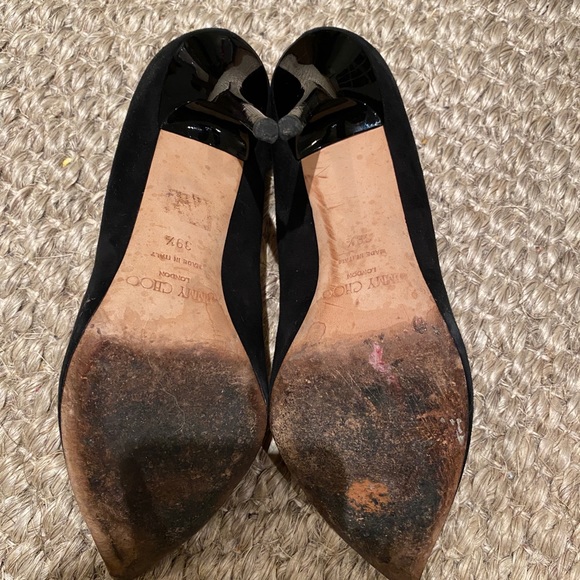 JIMMY CHOO Anouk 120 black suede stiletto EU39.5 - Picture 5 of 9